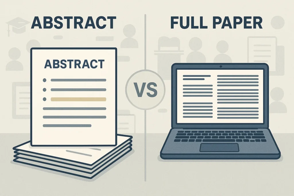 abstract vs full paper