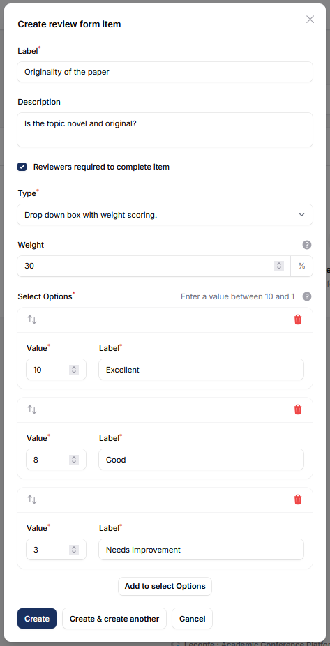 Reviewer Form leconfe