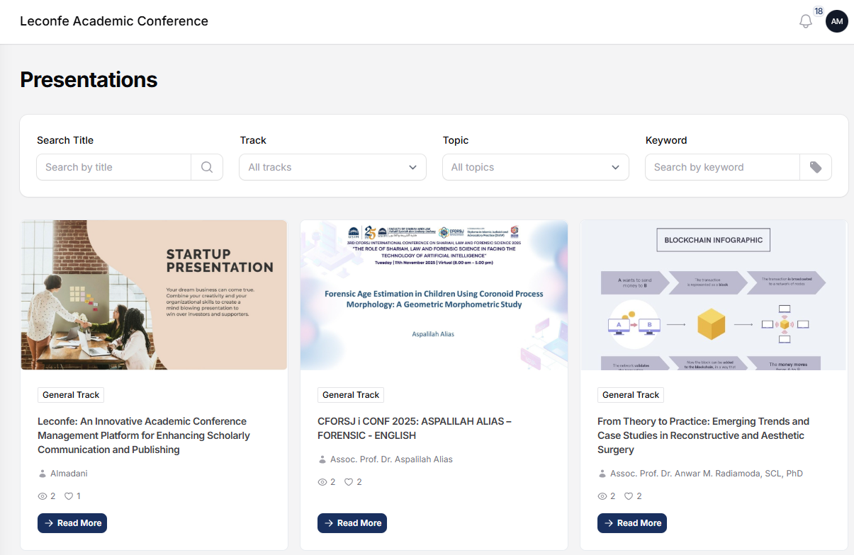 Presentation Leconfe 1.4