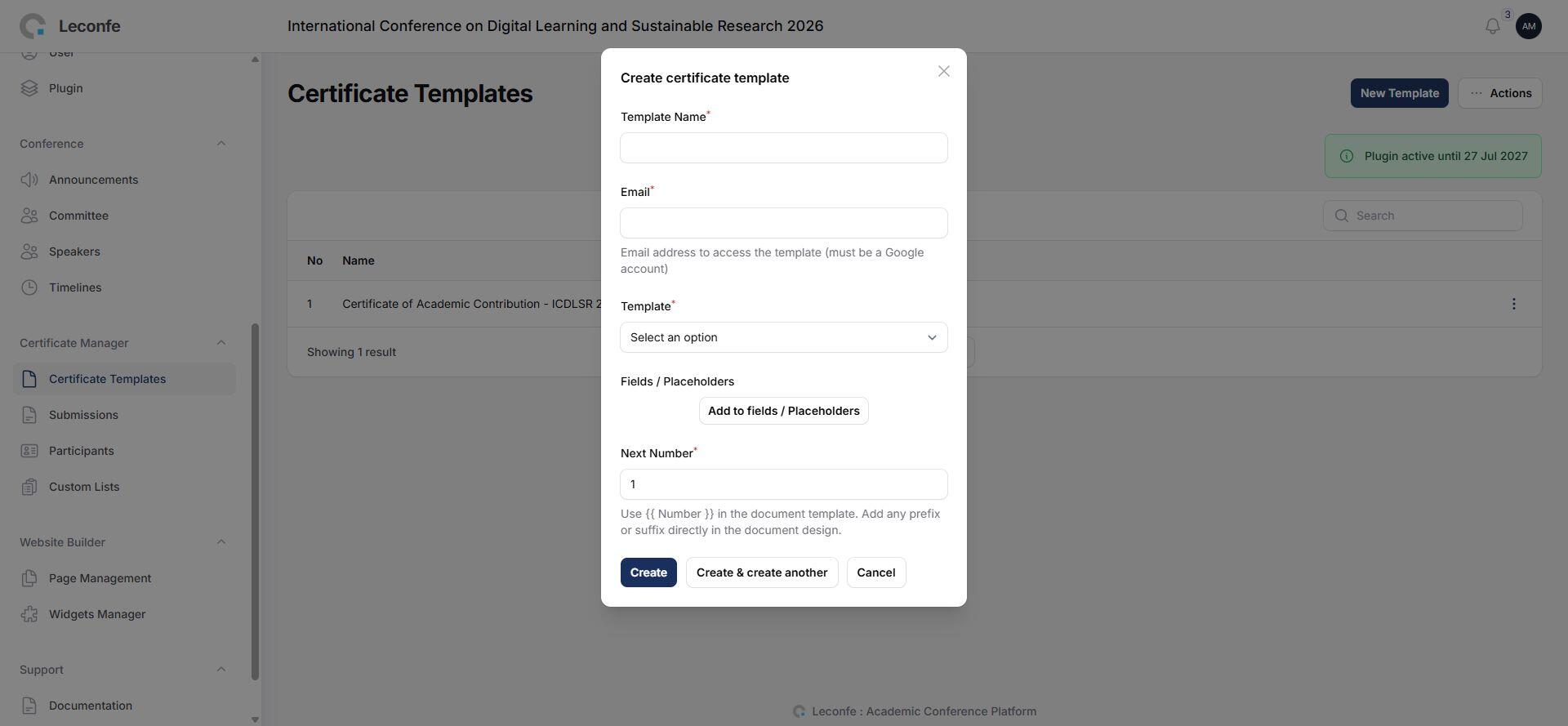 Create a new certificate template in Certificate Manager 2.0.2